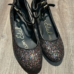 Sam Edelman Women's Sparkle Flats - Black and Multi-Color